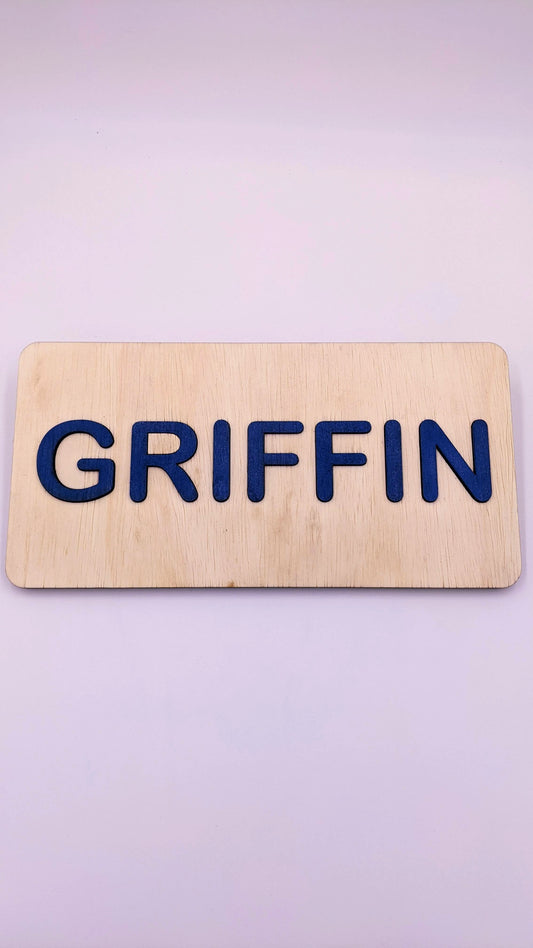 Custom Wooden Name Puzzle